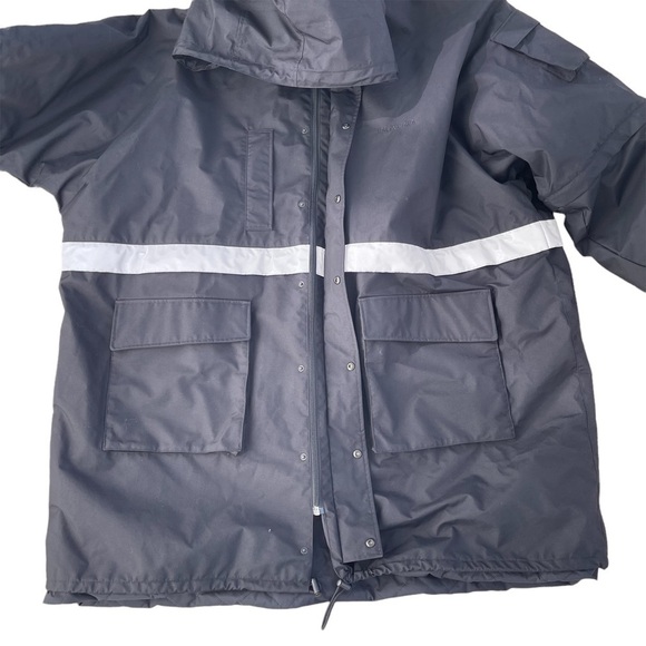 NWT Balenciaga Black Reflective Stripe Padded Lining Parka - Picture 11 of 14